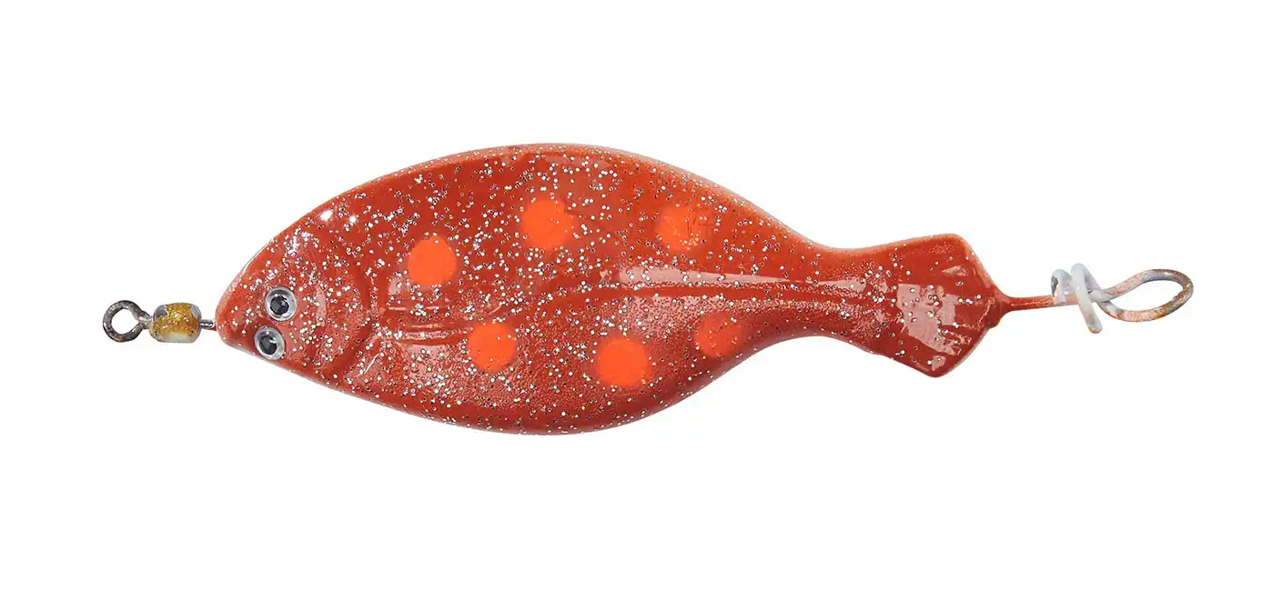 Balzer Edition Sea Anti-Tangle Plattfisch Blinker 80g Braun/Weiß/Rot