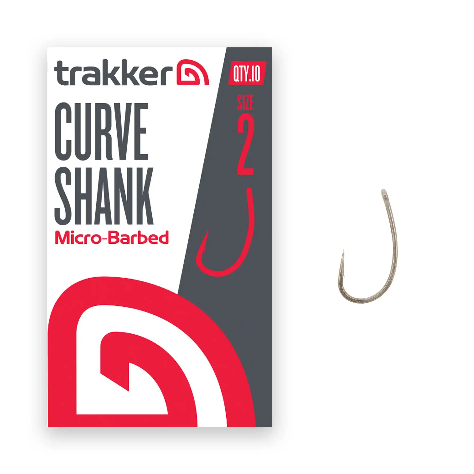 Trakker Curve Shank Hooks Micro Barbed #2 Trakker Curve Shank Hooks Micro Barbed #2