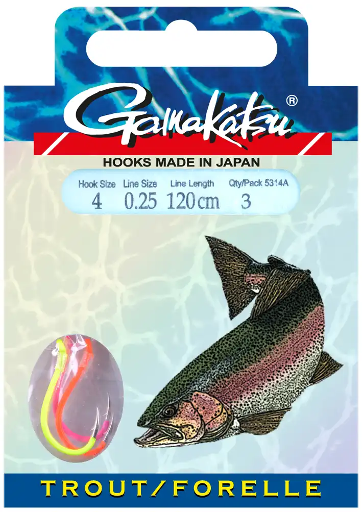Gamakatsu Booklet Trout Multi Color 120cm #8 0,20mm