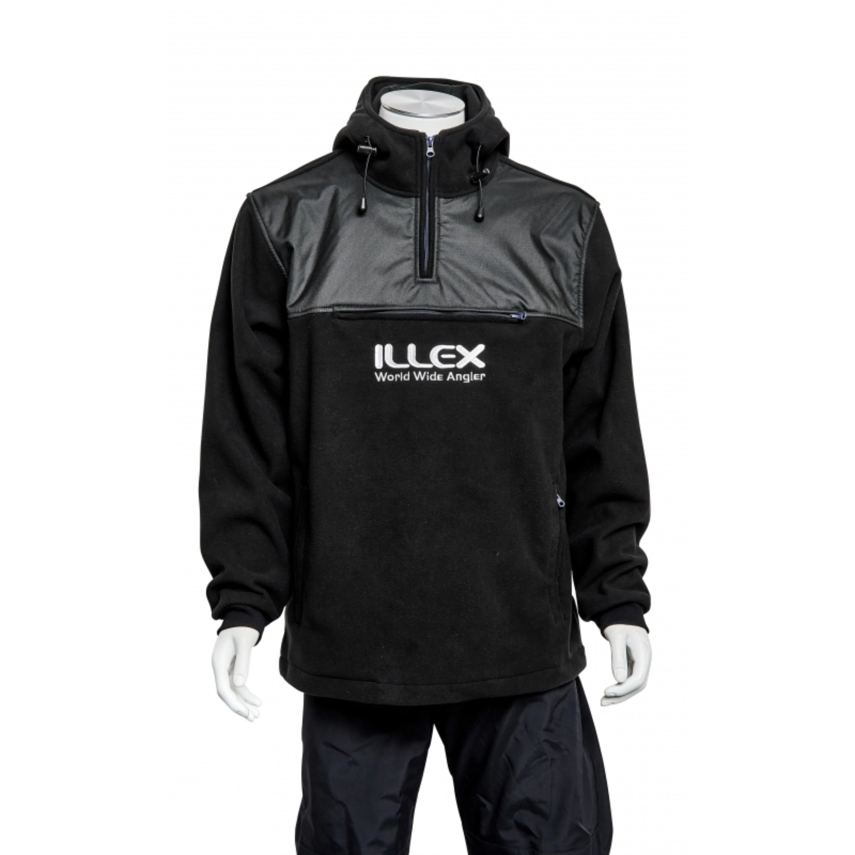 Illex Fleece Hooded Top Schwarz #XL