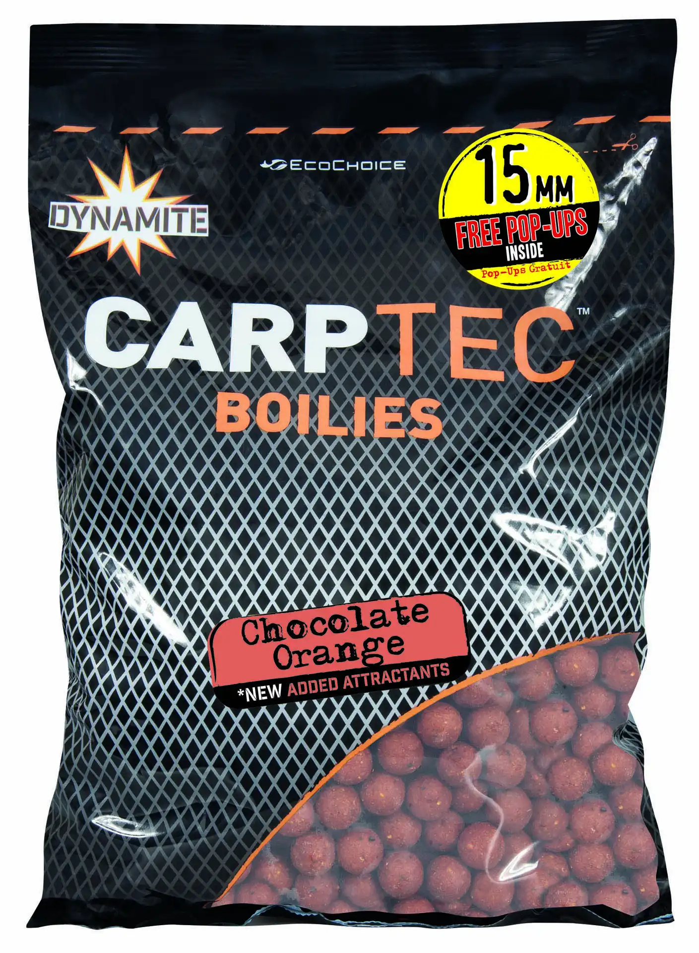 Dynamite Baits Carptec Boilies 1,8kg 15mm Choco Orange