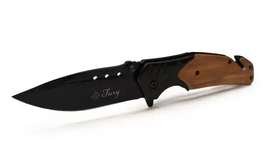 Eurocatch Messer Holzgriff 4,75"