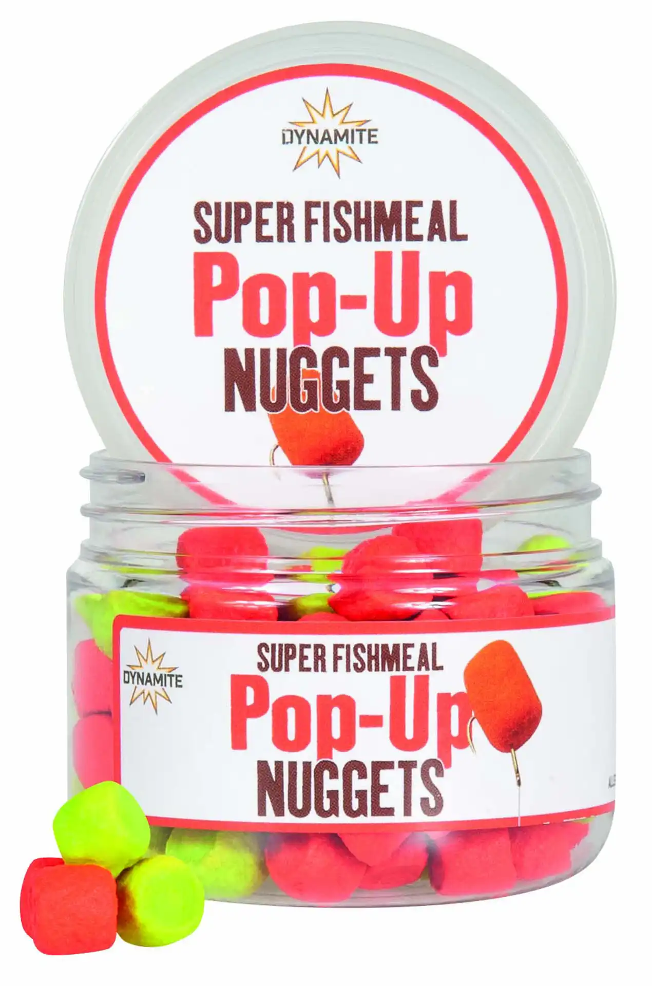 Dynamite Baits Nuggets Pop-Up 60g 8mm Fishmeal Red / Yellow