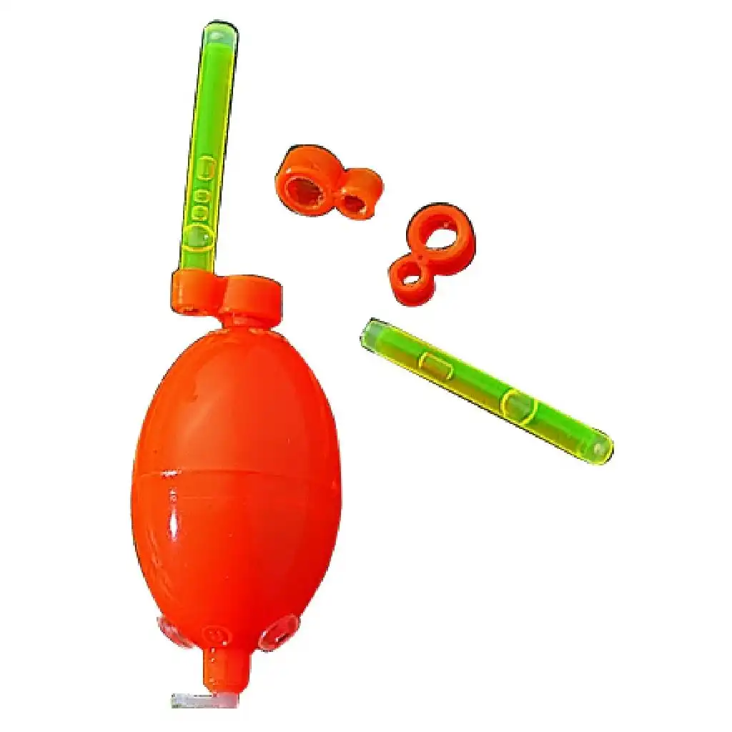 Jenzi Knicklichtadapter für Wasserkugel Oval Fluo-Gelb