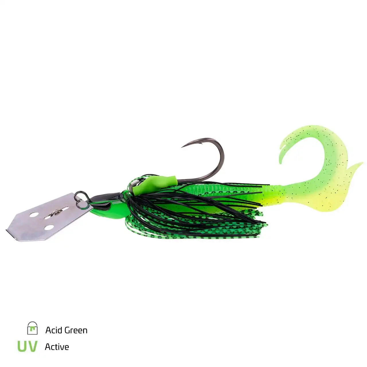 Zeck Bladed Cat Jig XL-Blade 30g Acid Green