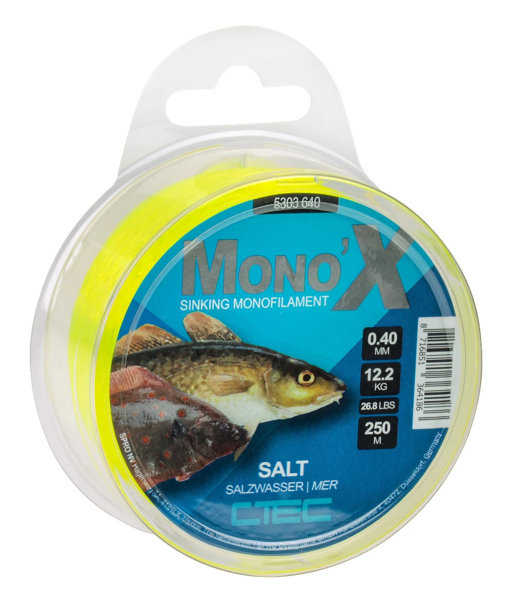 C-Tec Mono'X Salt 250m Yellow 0,45mm