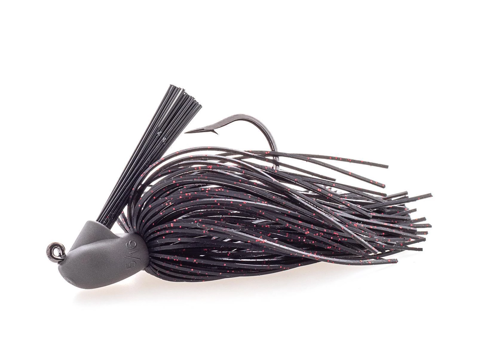 Keitech Rubber Jig Model I (Version 2) 9g Black Red │ Skirted Jigs