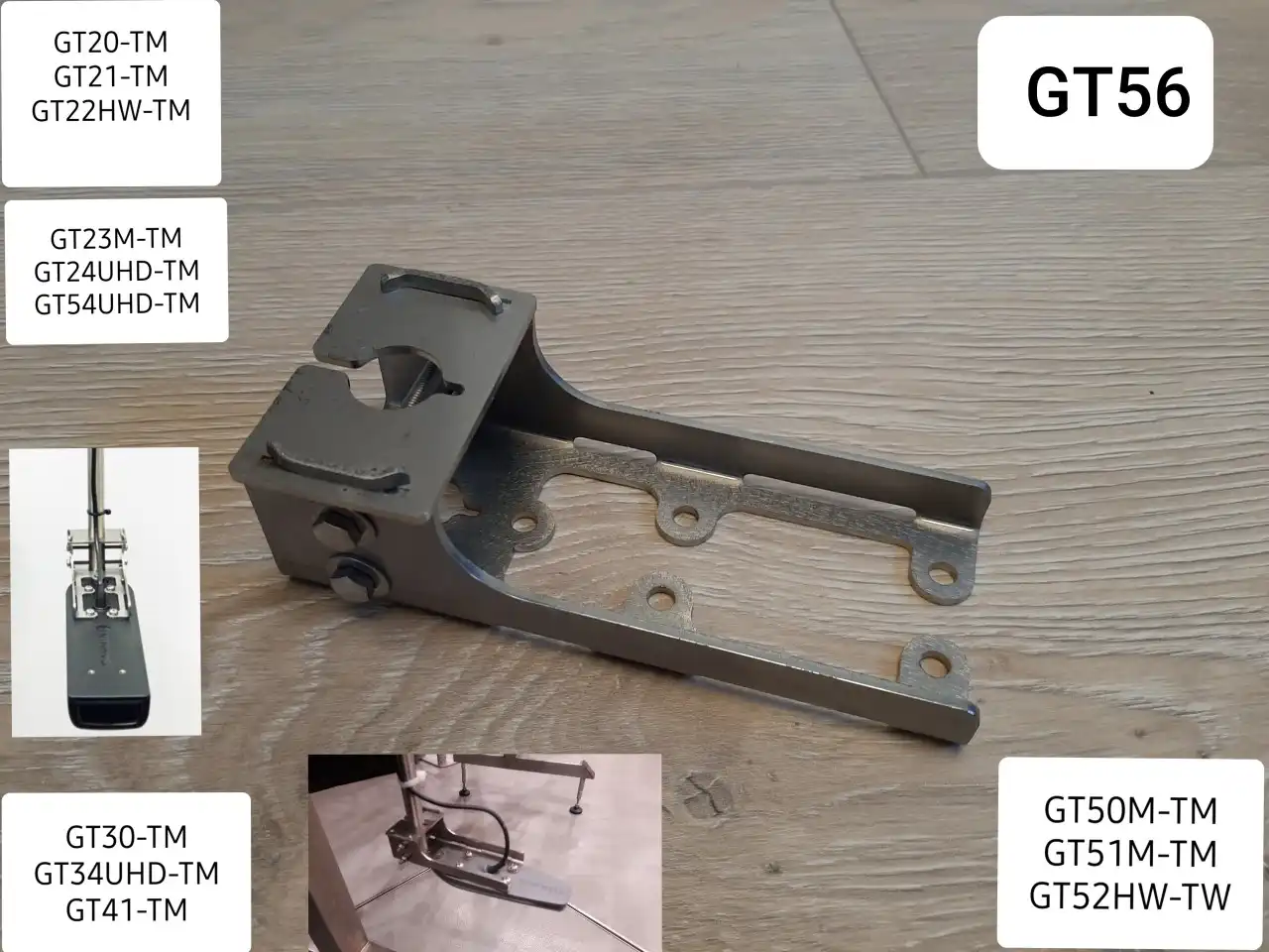 KED Geberkonsole für Garmin GT-54/GT-56 Edelstahl V4A