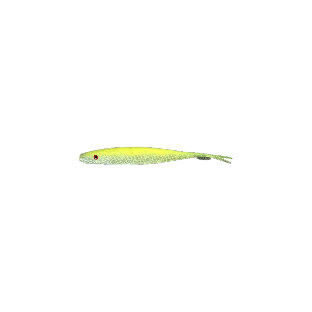 FishUs FBL Espetit Soft Jerk 4,5" Chartreuse White