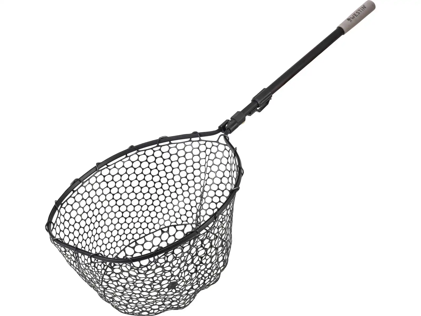 Westin W3 C&R Adjustable Full RuBBer Mesh Landing Net L 45x55x35cm 70 110cm 2Sec