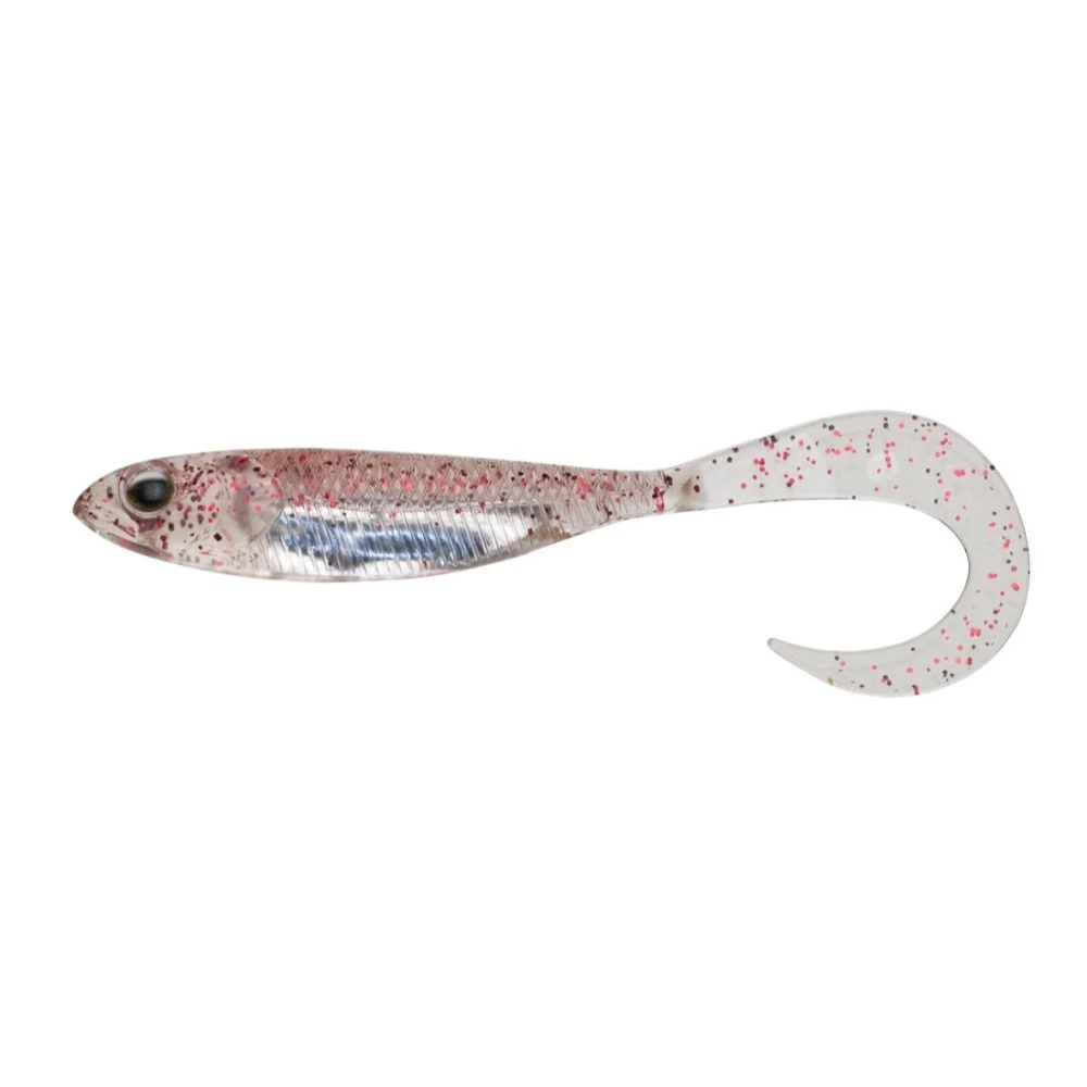 Fish Arrow Flash J Grub 4,5'' Clear Red Silver