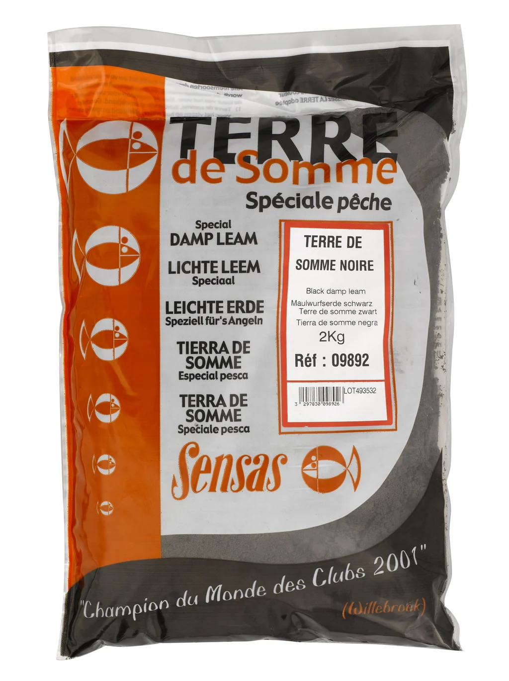 Sensas Angelerde leicht 2kg Feucht Black